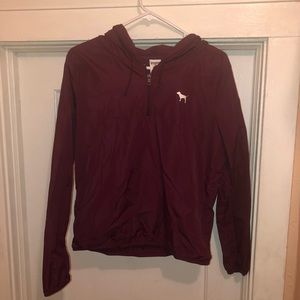 Pink maroon windbreaker  size- XS-S